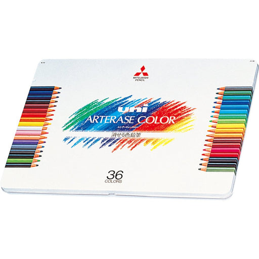 Mitsubishi Pencil Uniarterase Colored Pencil Set - Erasable 36 Colors Uac36C-Kiichin - The #1 Place for Japanese Goods in Your Hand!