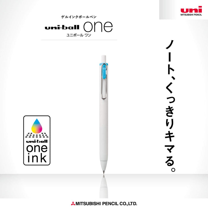 Mitsubishi Pencil Uniball One 0.5 Gel Ballpoint Pen Sky Blue 10 Piece Pack-Kiichin - The #1 Place for Japanese Goods in Your Hand!