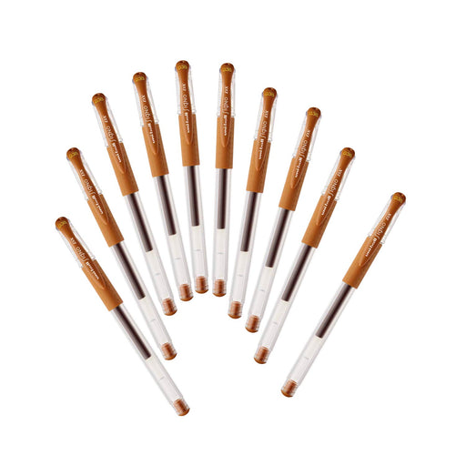 Mitsubishi Pencil Uniball Signo Gel Ballpoint Pen 0.38mm Brown 10 Pieces Pack-Kiichin - The #1 Place for Japanese Goods in Your Hand!