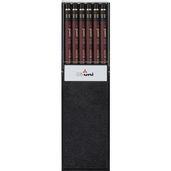 Mitsubishi Pencil High Uni 4B - Pack of 12 Premium Quality Pencils-Kiichin - The #1 Place for Japanese Goods in Your Hand!
