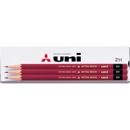 Mitsubishi Pencil Uni-K 2H Quality Pencils Durable Dozen Pack in Paper Box-Kiichin - The #1 Place for Japanese Goods in Your Hand!