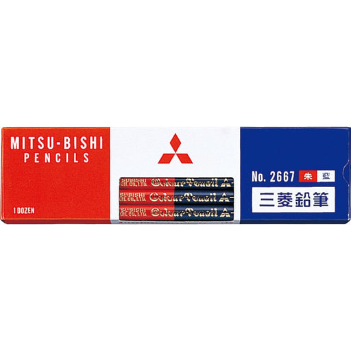Mitsubishi Pencil Vermilion Blue 2-Color Set - K2667 Edition-Kiichin - The #1 Place for Japanese Goods in Your Hand!
