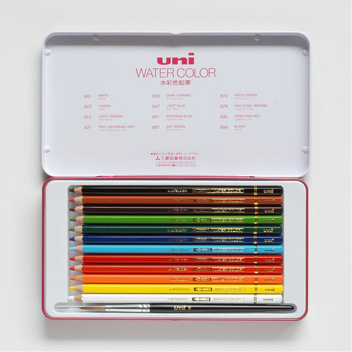 Mitsubishi Pencil Uni Watercolor Set - 12 Vibrant Colors Uwc12C-Kiichin - The #1 Place for Japanese Goods in Your Hand!