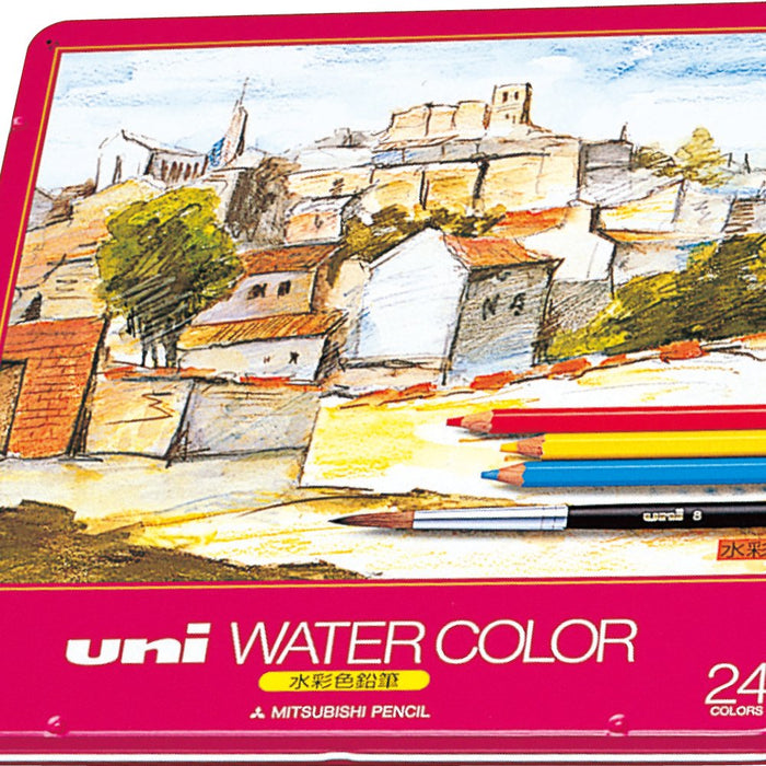 Mitsubishi Pencil Uni Watercolor Set - 24 Vivid Colors UWC24C-Kiichin - The #1 Place for Japanese Goods in Your Hand!