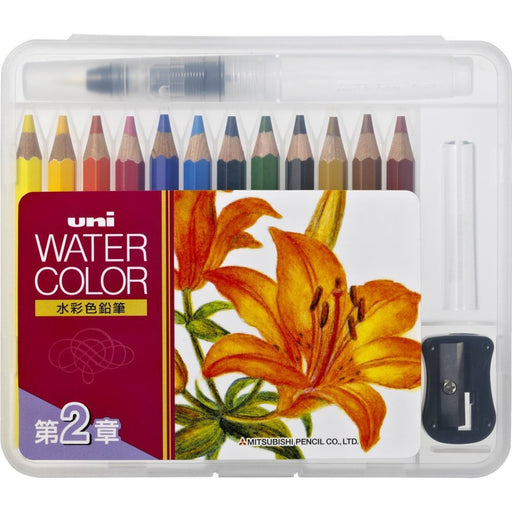 Mitsubishi Pencil Uni Watercolor Compact - 12 Colors Chapter 2 - Uwcncs12C2 Set-Kiichin - The #1 Place for Japanese Goods in Your Hand!