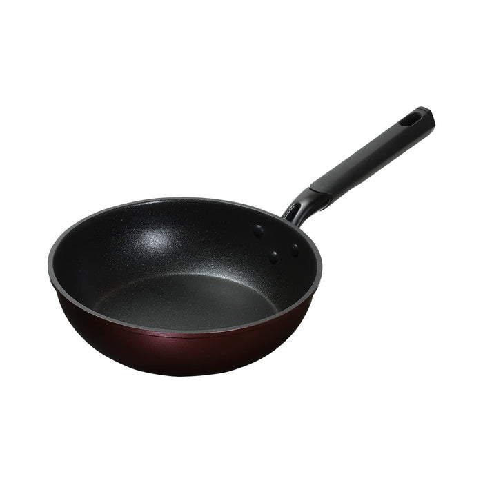 Pearl Metal Deep Frying Pan 24Cm Mega Stone Coated Hex Handle Gas Stoves-Kiichin - The #1 Place for Japanese Goods in Your Hand!
