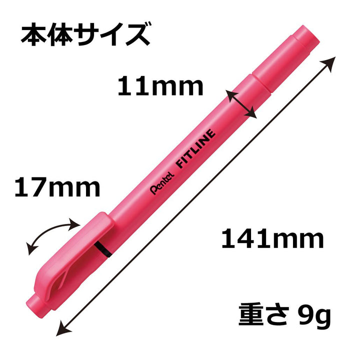 Pentel 5-Piece Highlighter Fit Line Set Vibrant 5-Color Assortment-Kiichin - The #1 Place for Japanese Goods in Your Hand!