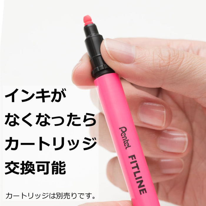 Pentel 5-Piece Highlighter Fit Line Set Vibrant 5-Color Assortment-Kiichin - The #1 Place for Japanese Goods in Your Hand!