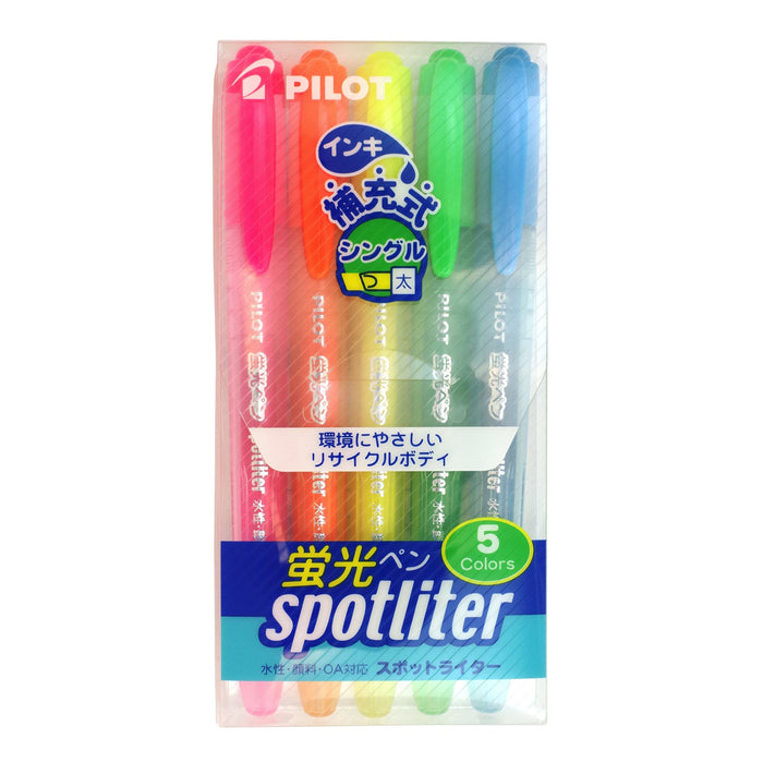 Pilot Spotlighter 5-Color Pack SGR40SL5C Highlighters by Pilot-Kiichin - The #1 Place for Japanese Goods in Your Hand!