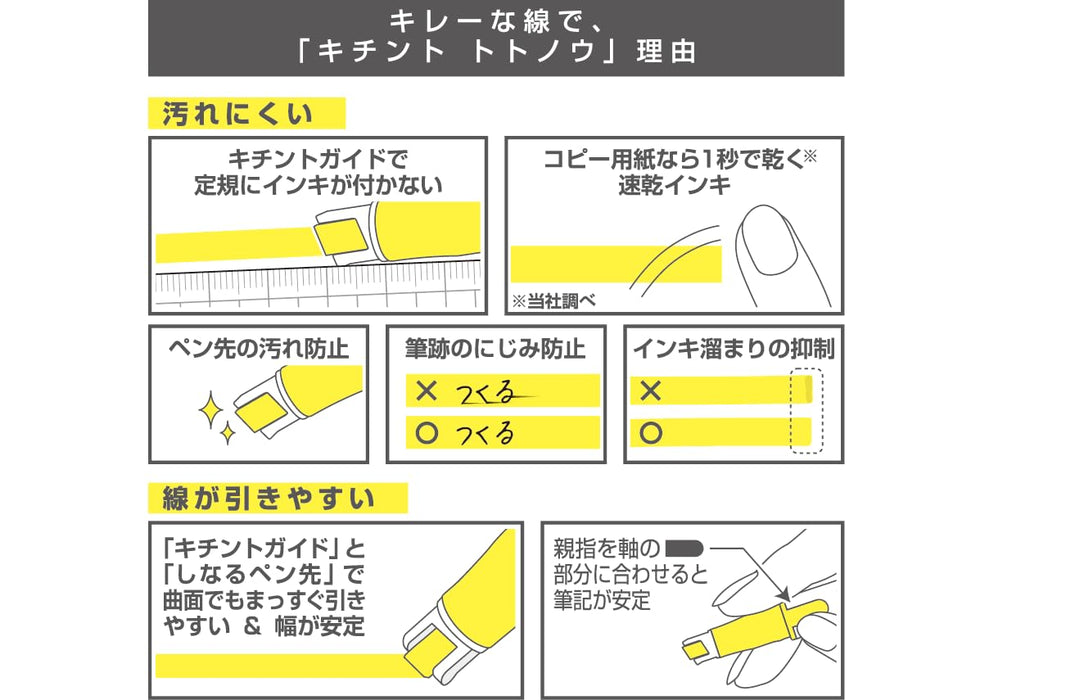 Pilot Kirena 5C Basic Highlighter Marker pack of 5 - Vibrant Colors