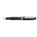 Platinum Fountain Pen #3776 Century - Extra Thick Black Body Size 139.5X15.4mm Weight 20.5G-Kiichin - The #1 Place for Japanese Goods in Your Hand!