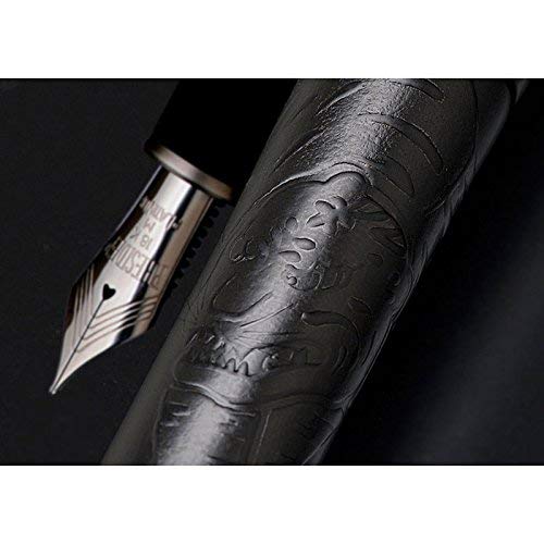Charcoal Powder Taka-Makie Platinum Izumo Fountain Pen Medium Letter Jet Black Bamboo Forest Tiger Illustration-Kiichin - The #1 Place for Japanese Goods in Your Hand!
