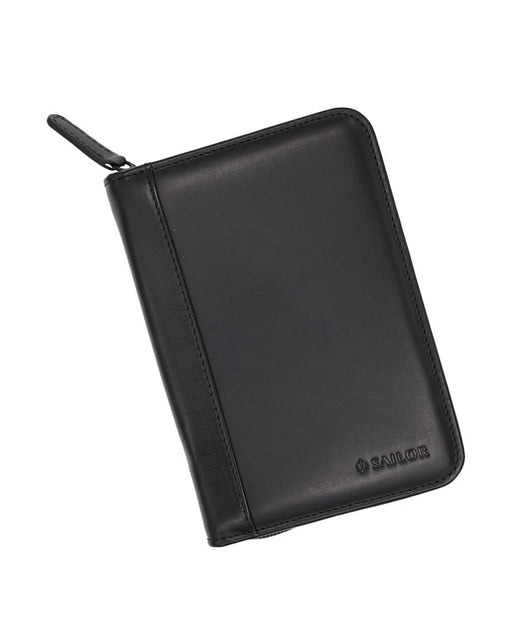 Sailor Fountain Pen Collection Case Genuine Leather Holds 5 Pens Black-Kiichin - The #1 Place for Japanese Goods in Your Hand!