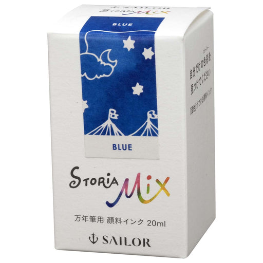 Sailor Brand Fountain Pen with Blue Storia Mix Pigment Ink Bottle 20ml - Model 13-1503-240-Kiichin - The #1 Place for Japanese Goods in Your Hand!