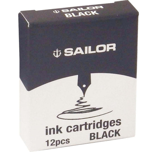 Sailor Fountain Pen Dye Cartridge Ink Black Model 13-0404-120-Kiichin - The #1 Place for Japanese Goods in Your Hand!