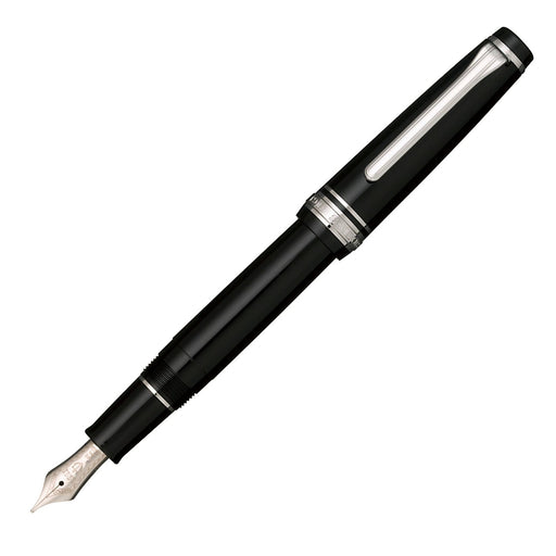 Sailor Professional Gear Slim Black Fountain Pen Silver Trim Bold 11-1222-620-Kiichin - The #1 Place for Japanese Goods in Your Hand!