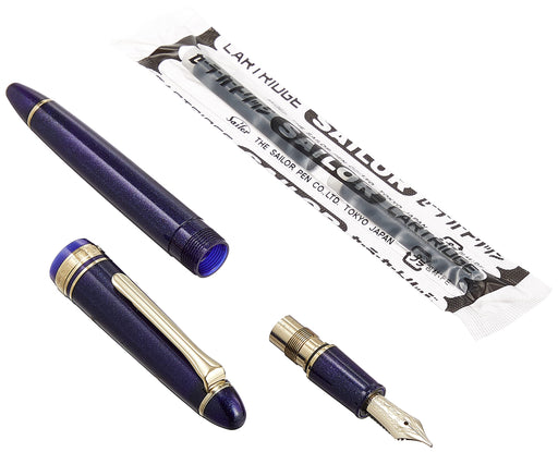 Sailor Fountain Pen Profit Light Gold Trim Bold Shining Blue Model 11-1038-640-Kiichin - The #1 Place for Japanese Goods in Your Hand!