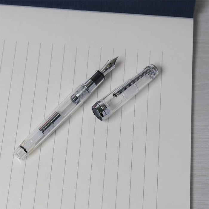 Sailor Fountain Pen Professional Gear Slim Silver Zoom Demonstrator Pen