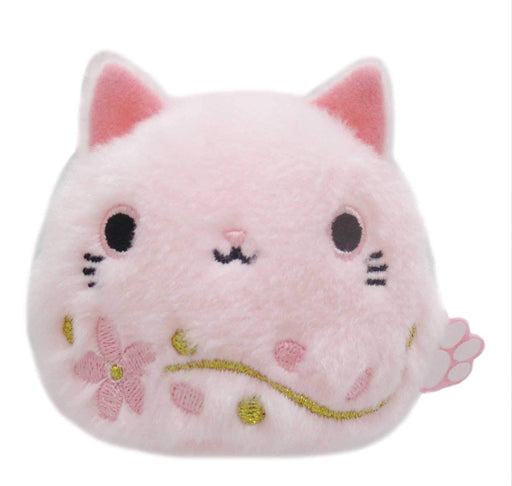Sanei Boeki Plush Cat Dango Sakura W7.5xD6xH7cm-Kiichin - The #1 Place for Japanese Goods in Your Hand!