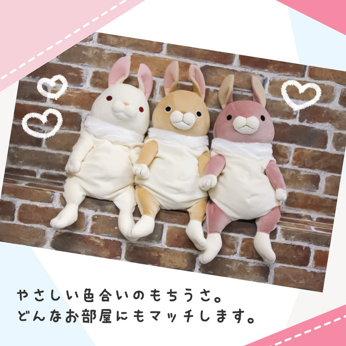 Shinada Global Mochi Rabbit Lop Ears White (L) 22x22x30cm-Kiichin - The #1 Place for Japanese Goods in Your Hand!