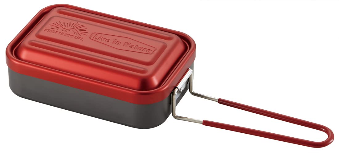 Skater Red 600ml Color Messtin No Seasoning Required Outdoor Mess Box