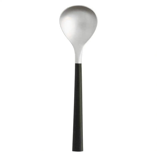 Nihon Yoshokki Sori Yanagi Black Handle Soup Spoon 17.9Cm Japan-Kiichin - The #1 Place for Japanese Goods in Your Hand!