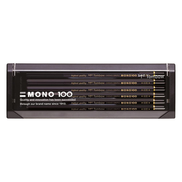 Tombow Mono 100 Pencil Set 6H Hardness - Pack of 12-Kiichin - The #1 Place for Japanese Goods in Your Hand!
