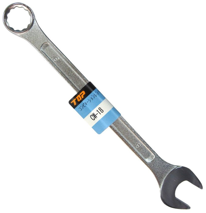 Top Kogyo 18mm 12-Point Forged Combination Wrench 15° Box End Japan Made-Kiichin - The #1 Place for Japanese Goods in Your Hand!
