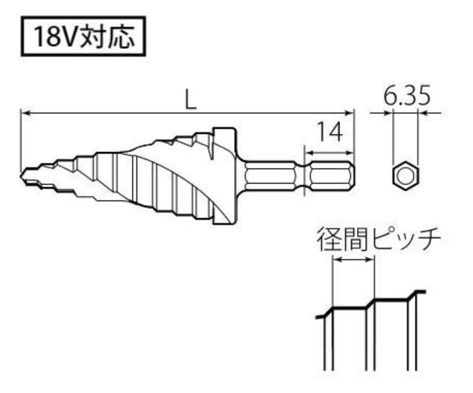 Top Kogyo Electric Drill 6-16mm Titanium Hex Shank Step Drill Made in Japan-Kiichin - The #1 Place for Japanese Goods in Your Hand!