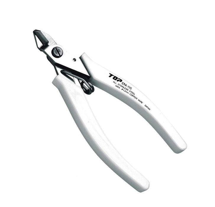 Top Kogyo Electro Nippers 1.2mm Stainless Steel Spring-Loaded Bent Type-Kiichin - The #1 Place for Japanese Goods in Your Hand!