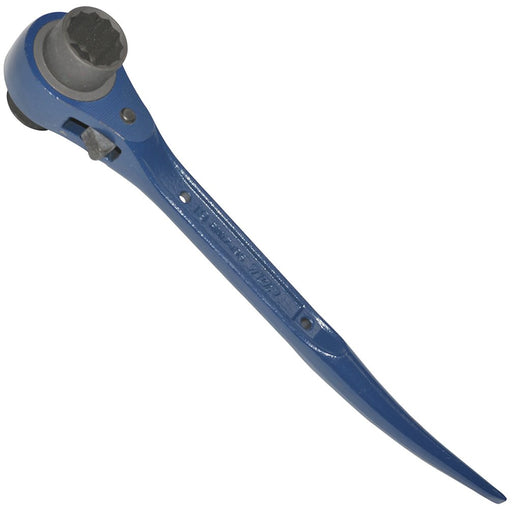 Top Kogyo Short Ratchet Wrench 17x19mm Curved Sino Blue Carpentry Tool-Kiichin - The #1 Place for Japanese Goods in Your Hand!