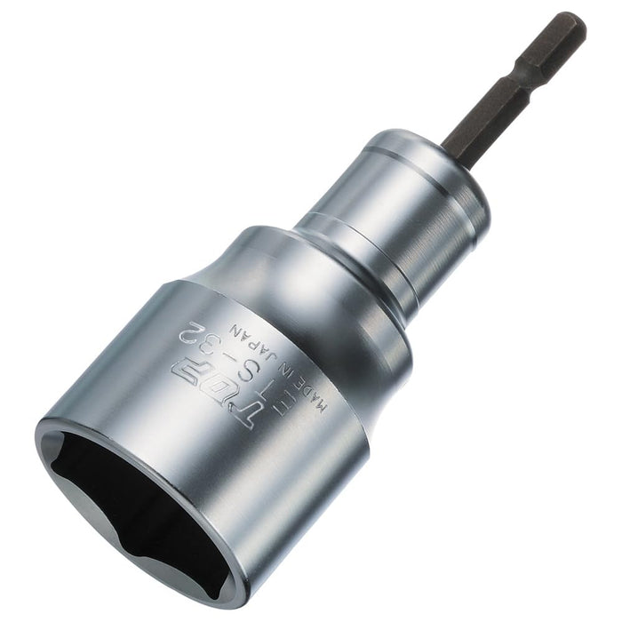 Top Kogyo Strong Shaft Socket 32mm for Electric Drills Made in Japan-Kiichin - The #1 Place for Japanese Goods in Your Hand!