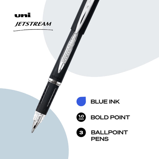 Mitsubishi Pencil Uni-Ball Jetstream Pen - 0.7mm 3-Count Ballpoint-Kiichin - The #1 Place for Japanese Goods in Your Hand!