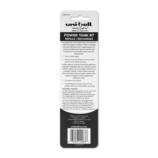 Mitsubishi Pencil Uni-Ball Power Tank Blue Ballpoint Pen Refills 2 Count-Kiichin - The #1 Place for Japanese Goods in Your Hand!