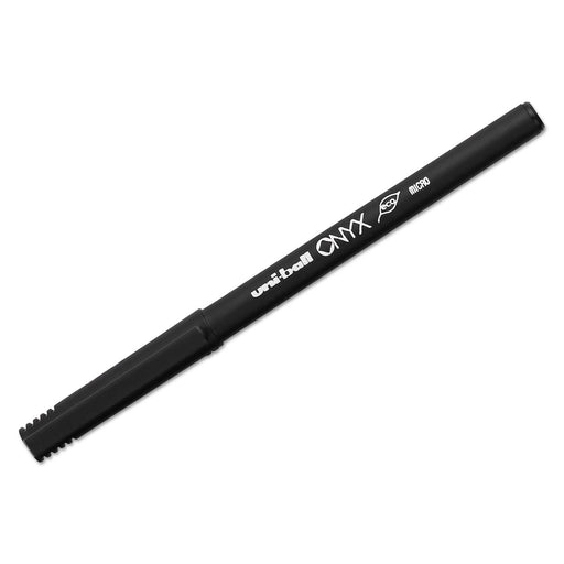 Mitsubishi Pencil Uni-Ball 60040 Onyx Rollerball Black Ink Micro Pens Pack of 12-Kiichin - The #1 Place for Japanese Goods in Your Hand!