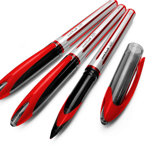 Mitsubishi Pencil Uni-Ball Air Medium 0.7mm Red Ballpoint Pen 3-Pack-Kiichin - The #1 Place for Japanese Goods in Your Hand!