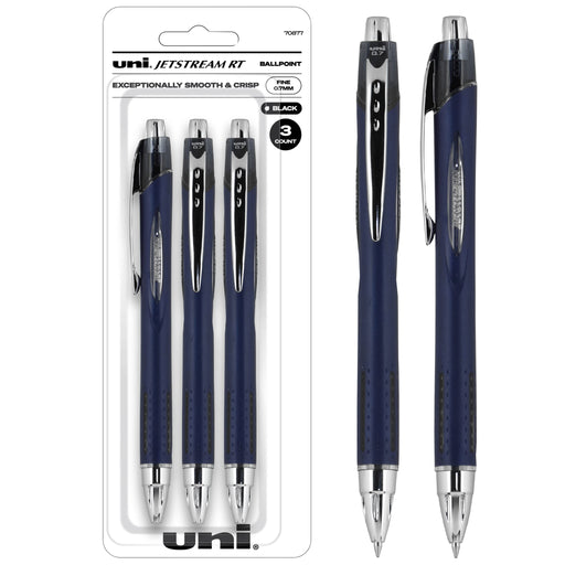 Mitsubishi Pencil Uni-Ball Jetstream RT Ballpoint Pen Refill 3 Count Pack-Kiichin - The #1 Place for Japanese Goods in Your Hand!