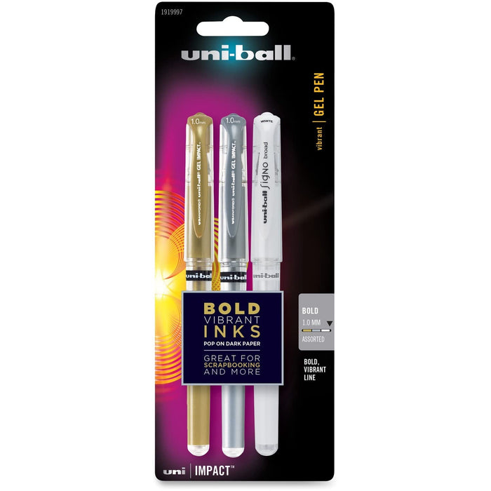 Mitsubishi Pencil Uni-Ball Impact Bold 1.0mm Gel Pen Pack of 3-Kiichin - The #1 Place for Japanese Goods in Your Hand!
