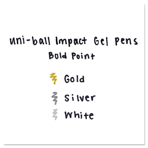 Mitsubishi Pencil Uni-Ball Impact Bold 1.0mm Gel Pen Pack of 3-Kiichin - The #1 Place for Japanese Goods in Your Hand!