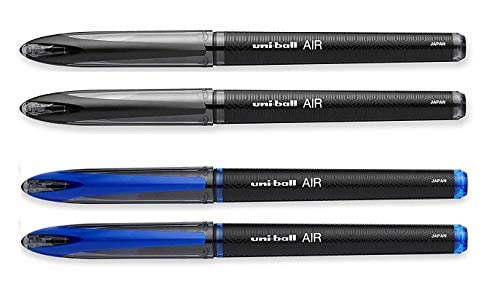 Mitsubishi Pencil Uniball Air Micro Pen Set Uba 188 M - 2 Black and 2 Blue Pens-Kiichin - The #1 Place for Japanese Goods in Your Hand!