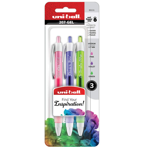 Mitsubishi Pencil Uniball Signo 207 Set 3 Pack 0.07mm Fine Tip Pens-Kiichin - The #1 Place for Japanese Goods in Your Hand!