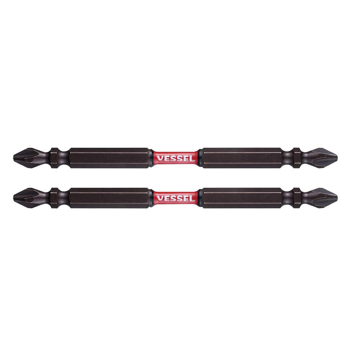 Vessel 40V Sakisbo Torsion Bit Set Double Head +2 X 4 X 110mm 2 Pieces - SST142110-Kiichin - The #1 Place for Japanese Goods in Your Hand!