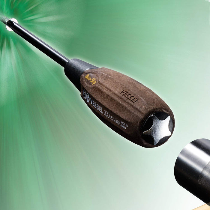 Vessel 8pc Wood-Compo Non-Slip Tang-Thru Screwdriver Set 3308Eva-Kiichin - The #1 Place for Japanese Goods in Your Hand!
