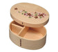 Yamaya Lacquerware Shop Sakura Wooden Bentwood Lunch Box with Divider-Kiichin - The #1 Place for Japanese Goods in Your Hand!