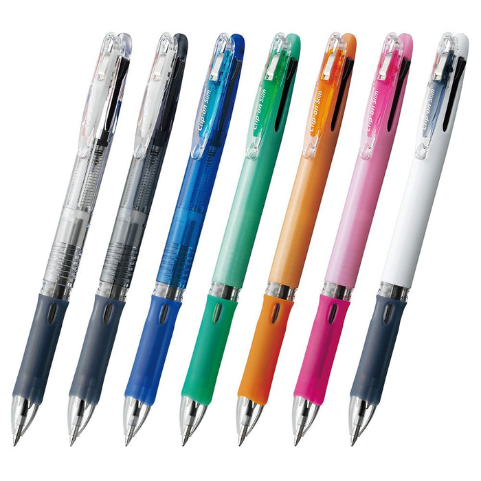 Zebra B-B3A5-Wor Slim 3-Color Ballpoint Pen Pastel Orange Clip-On 10 Pack-Kiichin - The #1 Place for Japanese Goods in Your Hand!