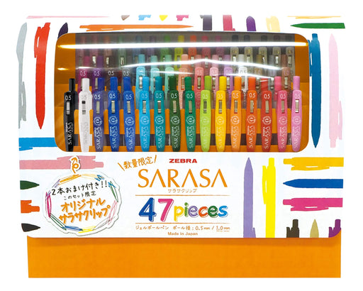 Zebra Sarasa Clip Gel Ballpoint Pen Set of 45 - Zebra JJ15-45C-2OM-Kiichin - The #1 Place for Japanese Goods in Your Hand!