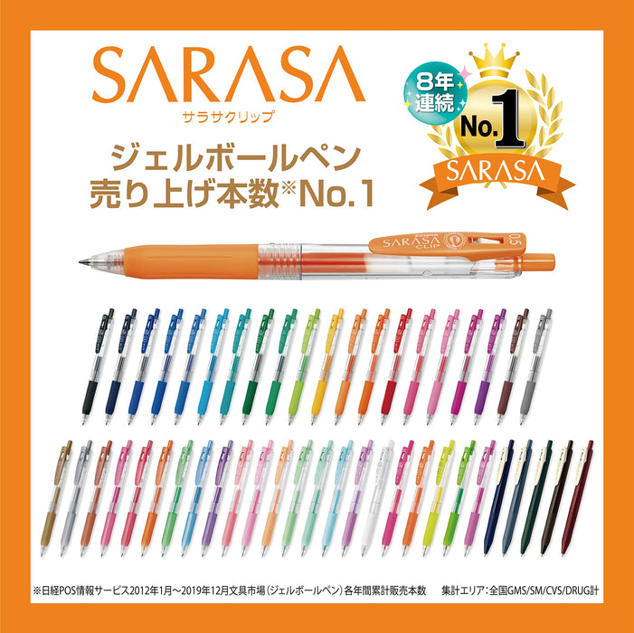 Zebra Sarasa Clip Gel Ballpoint Pen Set of 45 - Zebra JJ15-45C-2OM-Kiichin - The #1 Place for Japanese Goods in Your Hand!