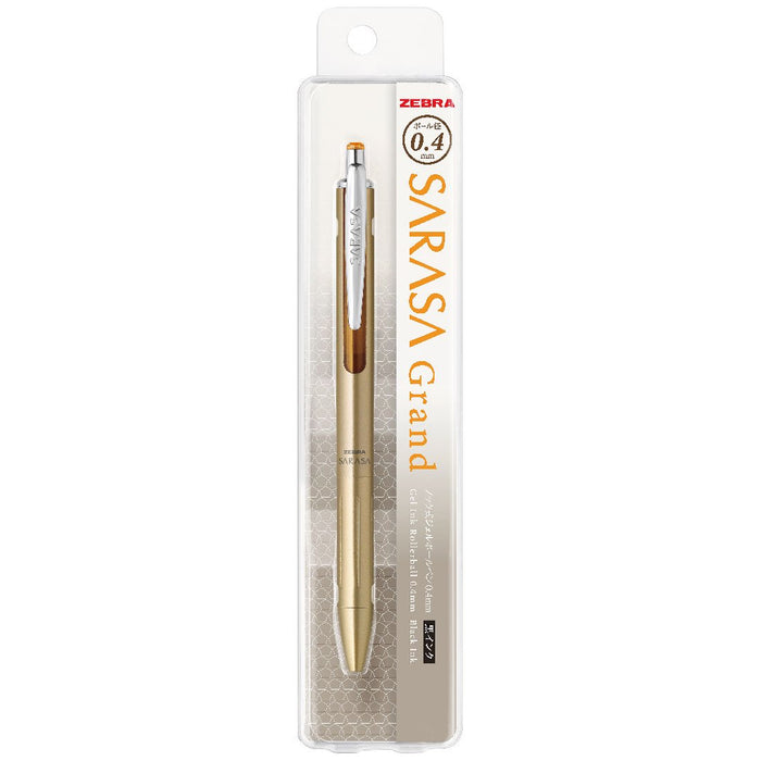 Zebra Sarasa Grand 0.4 Gold Gel Ballpoint Pen - Deluxe Writing Instrument-Kiichin - The #1 Place for Japanese Goods in Your Hand!