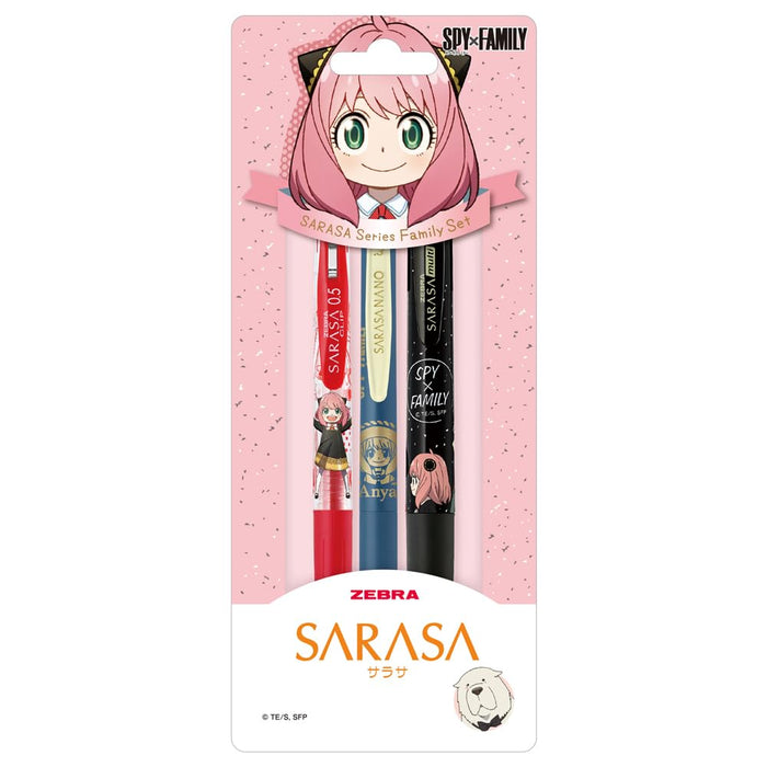 Zebra Sarasa Series Gel Ballpoint Pen - Spy Family Set SE-JJ15-FAMILY-SF-Kiichin - The #1 Place for Japanese Goods in Your Hand!