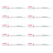 Zebra Just Fit Mozini Line Pink Highlighters Pack of 10 B-Wks22-P-Kiichin - The #1 Place for Japanese Goods in Your Hand!